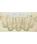 Vintage Barware MCM Bar Glasses Highball Tall Clear Frosted Numbered Set... - €68,58 EUR