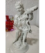 Fitz And Floyd White Porcelain Glazed Figurine  Fierce Giant Warrior 12&quot;... - £136.02 GBP