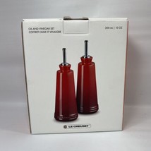 le creuset Signature oil and vinegar set sea salt 10 Fl Oz 9” Tall New - £31.39 GBP