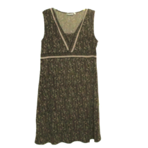 Croft &amp; Barrow Dress Size XL Empire Waist Babydoll Travel Knit Paisley M... - $338.57 MXN