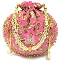 Traditional Ethnic Women Potli Clutch Bag Handbag - £12.78 GBP