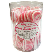 Swirl Pops Lollipops (50x15g) - Pink - $42.14