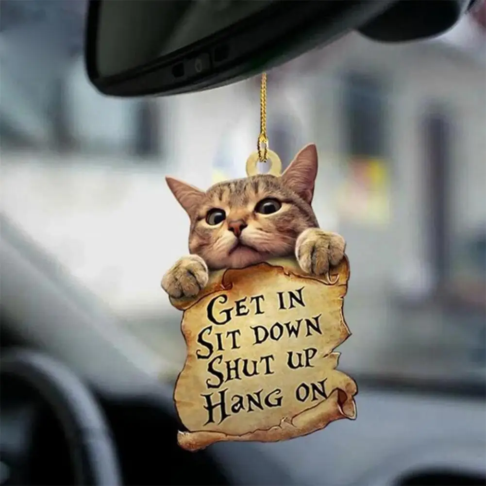 Cat pendant auto rearview mirror pendant birthday gift auto decoraction ornaments decor thumb200