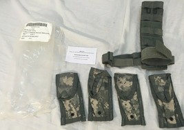 NWT ACU Military CIF Issue MOLLE Drop leg Extender Carrier Pistol Holster Comple - £26.70 GBP