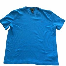 Lauren Ralph Lauren T-Shirt Women&#39;s XL Logo Crew Neck Blue Cotton - £11.01 GBP