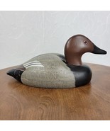 Vintage Wildflower Decoys Canvasback Drake Duck Sculpture Wood Carved Ha... - £325.60 GBP