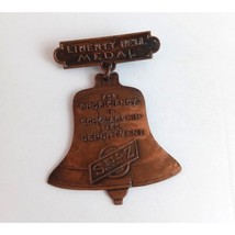 Vintage Liberty Bell Medal For Proficiency In Scholorship And Deportment Hat Pin - £12.02 GBP