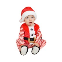 Baby Plush Santa Vest Costume 0-6M - , Red - £23.08 GBP