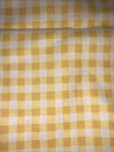 Fabric traditions Bright Yellow Gingham Fabric 1 Yd - £9.17 GBP