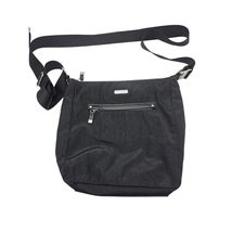 Baggallini Purse Black Nylon Crossbody Bag RFID Travel Bag Adjustable Strap - $16.99