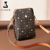 FOXER Woman Cellphone Bag Vintage Shoulder Bag 2022 New Women Travel Crossbody B - £51.98 GBP