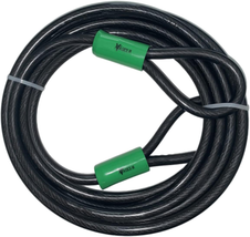 Vascer Bike Cable Lock - 15 Feet (3/8&quot;) Security Cable W/Loops -Heavy-Duty Antit - £23.26 GBP