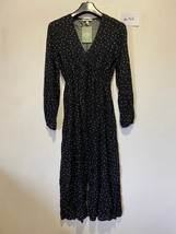 H&amp;M MAMA Maternity Midi Dress in Polka Dot Black  XS  (PH152) - $31.48