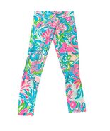 Lilly Pulitzer Colorful Floral Print Leggings Mini Weekender Girls 10/12... - €28,64 EUR
