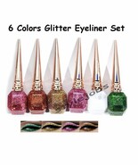6 Color Pearl Glitter Shimmer Metallic Liquid Eyeliner SET - $14.85 CAD
