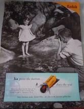 Kodak You Press The Button It Does The Rest Advertising Print Ad Art 1948 - £5.49 GBP