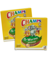 CHAMPS D-Worms Deworming Chewable Tablet Chocolate Flavor 12&#39;s EXPRESS S... - $50.60 CAD