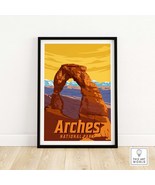 Arches National Park Poster | Vintage National Park Prints | National Pa... - $14.40+