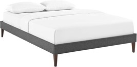 Gray Sq\.D Tapered Legs Queen Fabric Bed Frame By Modway, Sharon. - $168.94