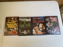 HORROR DVD Lot Screaming skull, the undead come alive, dick Tracy meets grusome - £12.76 GBP