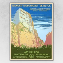 8.5&quot; x 11&quot; Zion National Park c1938 Vintage Travel Poster Wall Art - $47.49