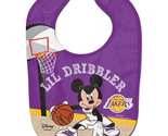 NEW NBA LA Lakers Team Logo Lil Dribbler Disney Mickey Mouse Baby Bib pu... - $14.95
