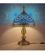 Beautiful Turkish Mosaic Stained Glass Ottoman Style Table Lamp - $120.00
