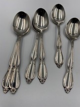 Oneida / Community Stainless Steel CHATELAINE Oval Soup Place Spoons Set of 6 - £47.95 GBP