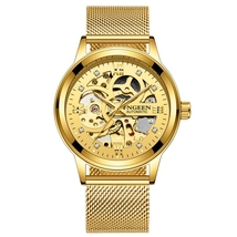  FNGEEN 6018 Automatic Mechanical Watch Bright Diamonds, Various Belt for Man - £35.97 GBP