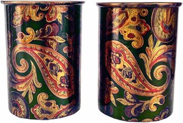 Rastogi Handicrafts Screen Printed glass 2 tumbler set (2 Tumbler) - £19.27 GBP