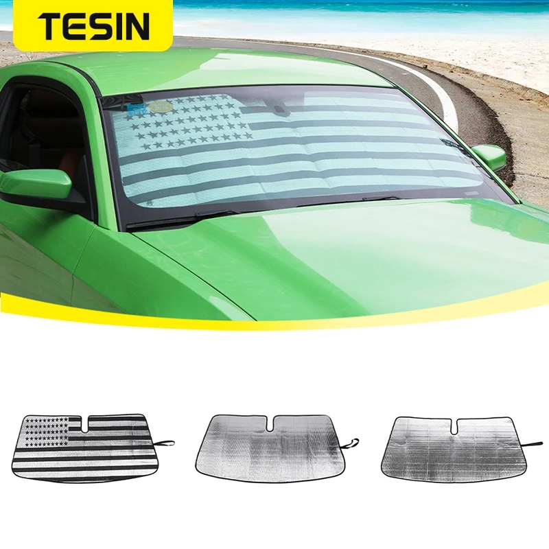 TESIN Car Front Windshield Sunshades Sun Visor Protection Cover for Ford... - £20.98 GBP+