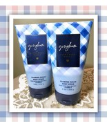 Bath &amp; Body Works Gingham Creamy Foaming Sugar Body Scrub 8 oz (x2) Blue... - £23.28 GBP