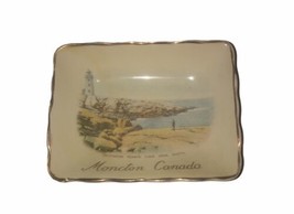 Lighthouse Peggy’s Cove Nova Scotia Vintage Porcelain Ashtray Bovey Pottery - $13.01