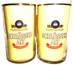 2 Schlosser Alt Dusseldorf Hasslberger Altbier German Beer Glasses - $14.50