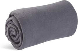 Charcoal 50 X 60-Inch World&#39;S Best Cozy Soft Microfleece Travel Blanket. - £26.49 GBP