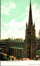 Trinità Chiesa New York Ny Nyc Unp Non Usato Udb 1900s Cartolina B1 - £3.97 GBP