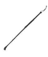 2 BLACK REAL GENUINE LEATHER 30 INCH RIDING CROP WHIP horse training / r... - $180.68 MXN