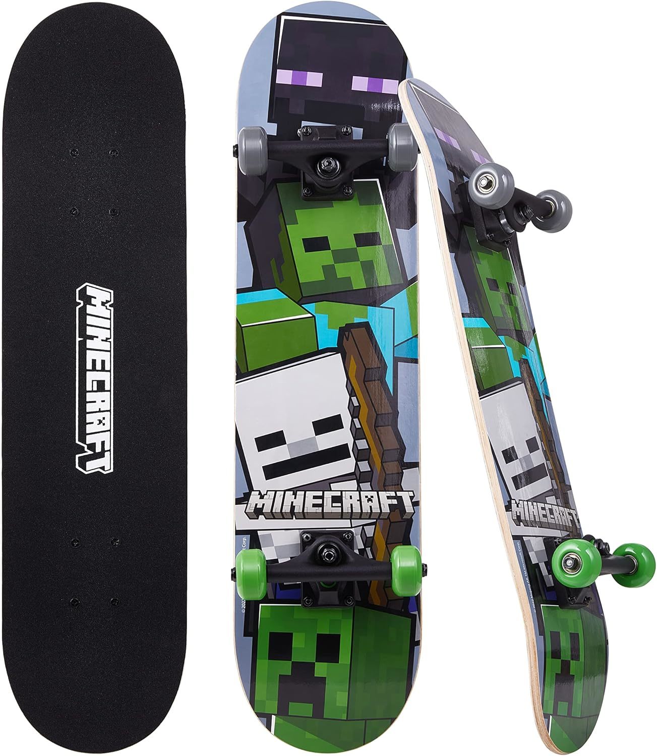 Minecraft 31 Inch Skateboard, 9-Ply Maple Deck Skate Board For Cruising, - $36.99