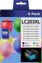 LC203XL LC201 Ink Cartridges Compatible for Brother LC203 LC201 High Yie... - £31.64 GBP