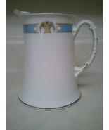 Johnson Brothers Milk Pitcher Blue Gold Band Flower Floral Basket - £11.93 GBP