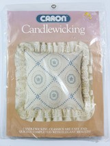 1984 SEALED Caron Candlewicking Kit # 6030 &quot;French Tile Pillow&quot; 14&quot;x14&quot; ... - $11.87