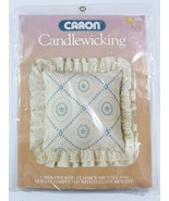 1984 SEALED Caron Candlewicking Kit # 6030 "French Tile Pillow" 14"x14" w/Ruffle - $223.89 MXN