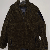 Zara Brown/Black Heavy Fleece Coat Quarter Zip - $24.50