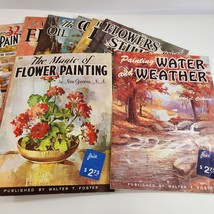 Walter T Foster Art Books Oil Landscapes Flowers Water Still Life Paint Lessons - £53.50 GBP