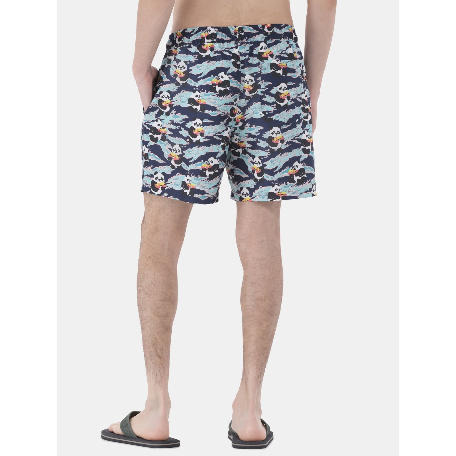 No Boundaries Men's Elastic Waist Swim Trunks 6" Inseam Size M (32-34) Item image 2