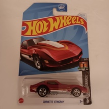 Hot Wheels 2024 #109 Matte Dk Red Corvette Stingray HW Dream Garage Seri... - $11.99