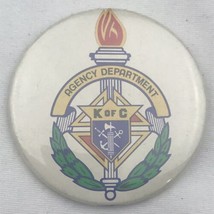 KofC Knights Of Columbus Catholic Pin Button Vintage Agency Department - $14.34