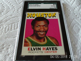 1971/72 Topps # 120 Elvin Hayes Sgc 82 Rockets Basketball !! - £51.95 GBP