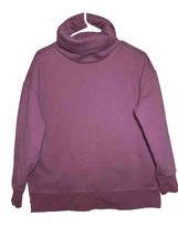 Athleta Womens Small Heavy Turtleneck Pullover Jersey Shirt Sweatshirt - $14.77