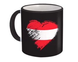 Austrian Heart : Gift Mug Austria Country Expat Flag Patriotic Flags National - $15.90